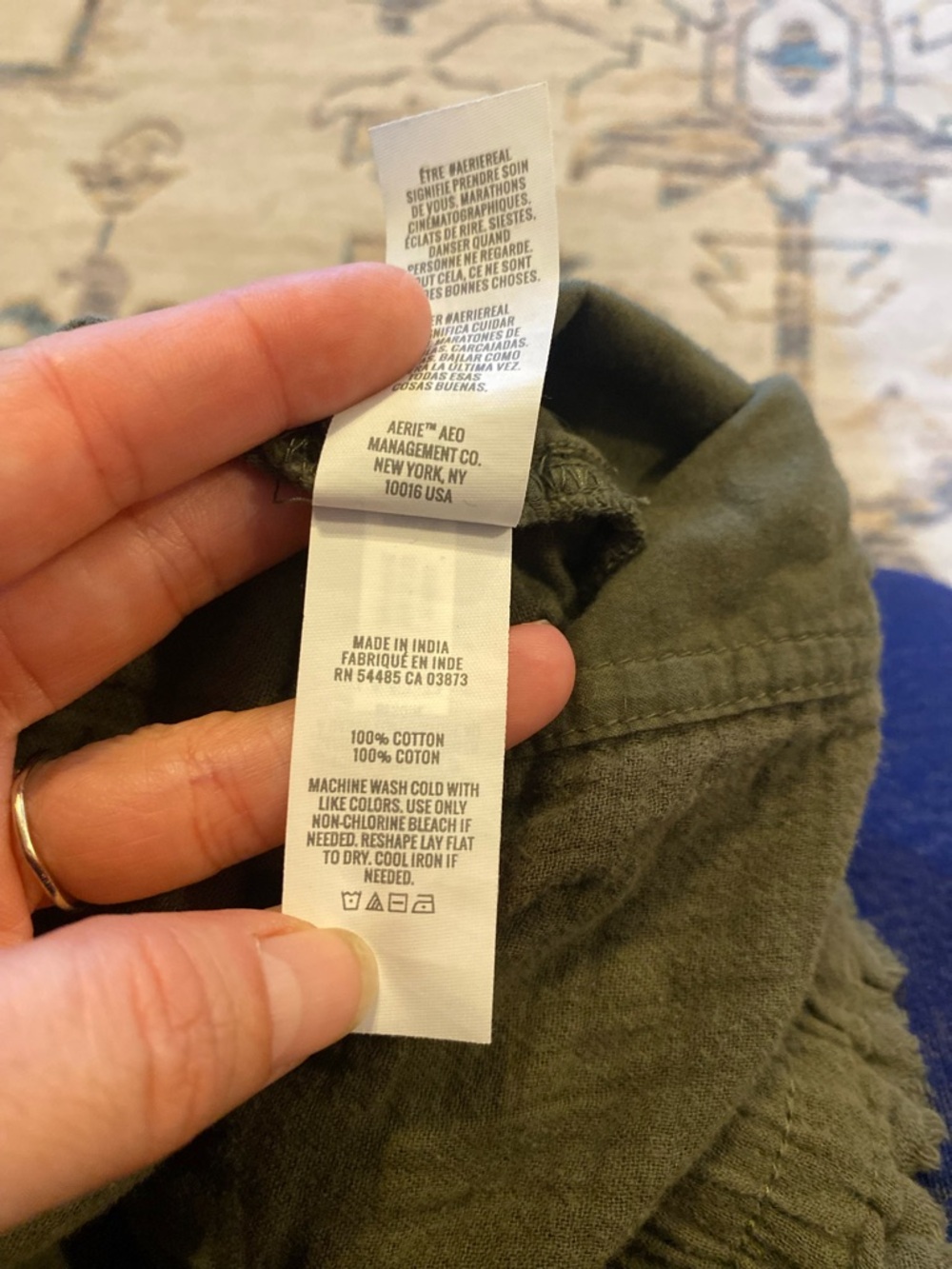 AERIE Olive Green Shorts - Picture 5 of 5